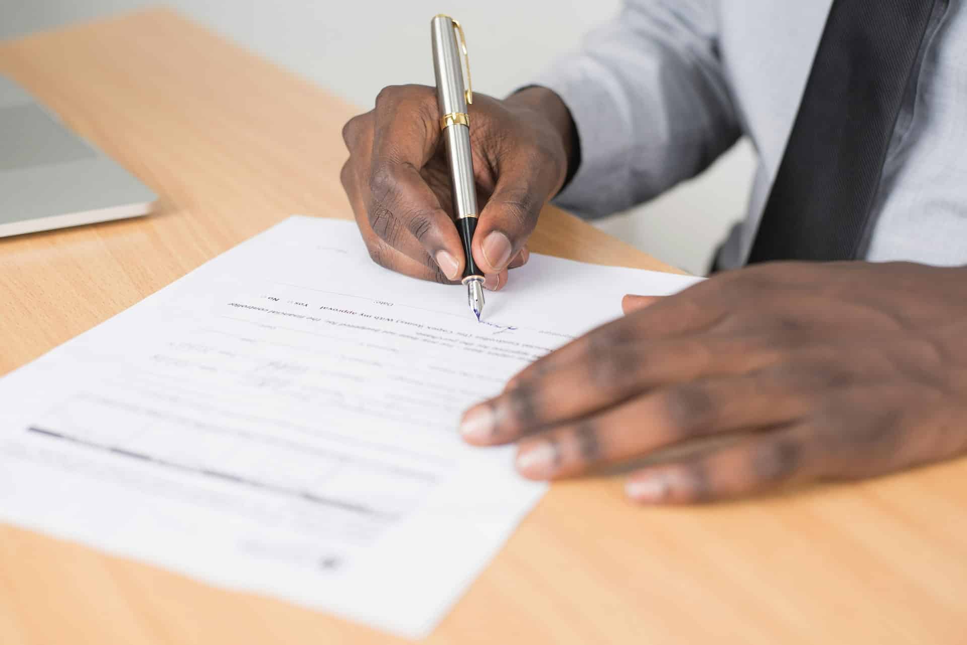 contract document desk overhead